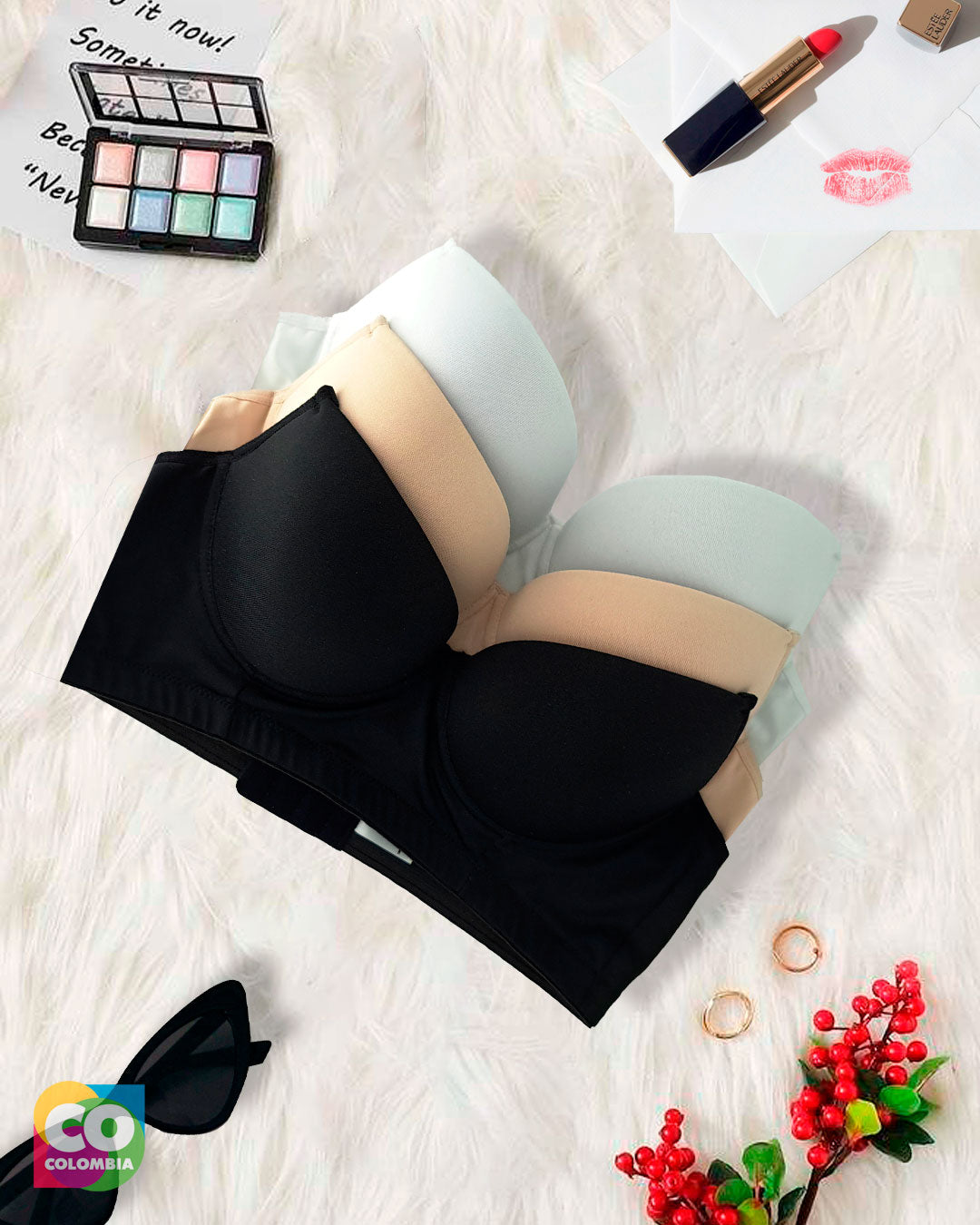 COMPRE 2 Y LLEVA 3 - TRIO DE BRASIER BASICOS